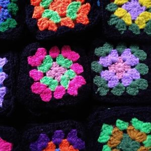 Handmade Completed 4 x 4 Crochet Squares